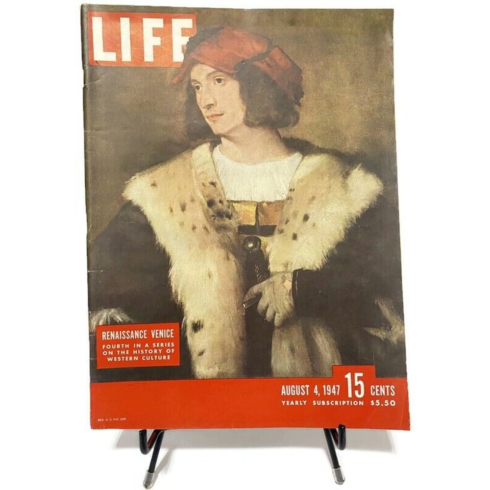Life Magazine August 4 1947 The Glory of Venice & History of Western Culture